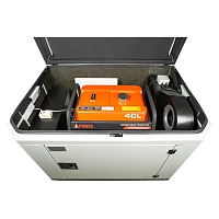 Генератор A-iPower A9000EAX в супертихом зимнем кожухе 1400SS RAL 7035