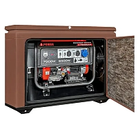 Генератор A-iPower A7000EAX в тихом зимнем кожухе 1200 RAL 8017