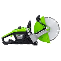 Бетонорез Greenworks PC141 аккумуляторный 82В с АКБ 5 Ач + ЗУ 8А двойное