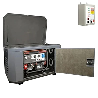 Генератор A-iPower A6000EAX в супертихом зимнем кожухе 1400SS RAL 7024 + блок автозапуска A-iPower 230 В, 50 А
