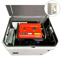 Генератор A-iPower A9000EAX в тихом зимнем кожухе 1200 RAL 7035 + блок автозапуска A-iPower 230 В, 50 А