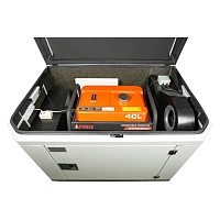 Генератор A-iPower A7000EAX в супертихом зимнем кожухе 1400SS RAL 7035 + блок автозапуска A-iPower 230 В, 50 А