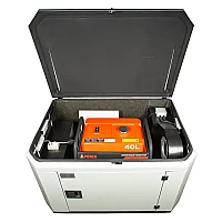 Генератор A-iPower A8000EAX в супертихом зимнем кожухе 1400SS RAL 7035