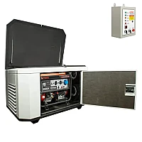 Генератор A-iPower A9000EAX в супертихом зимнем кожухе 1400SS RAL 7035 + блок автозапуска A-iPower 230 В, 50 А