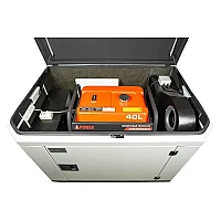 Генератор A-iPower A7000EAX в супертихом зимнем кожухе 1400SS RAL 7035 + блок автозапуска A-iPower 230В/400В 100А 8 ПИН