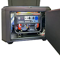 Генератор A-iPower A7000EAX в тихом зимнем кожухе 1200 RAL 8019